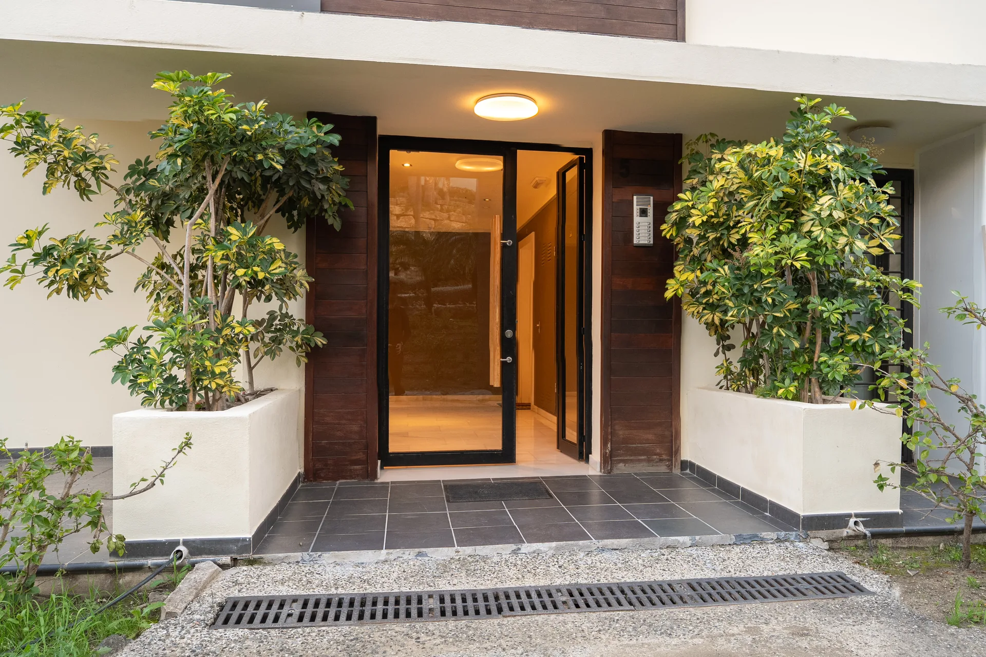The entrance to a Frontier Residences managed villa